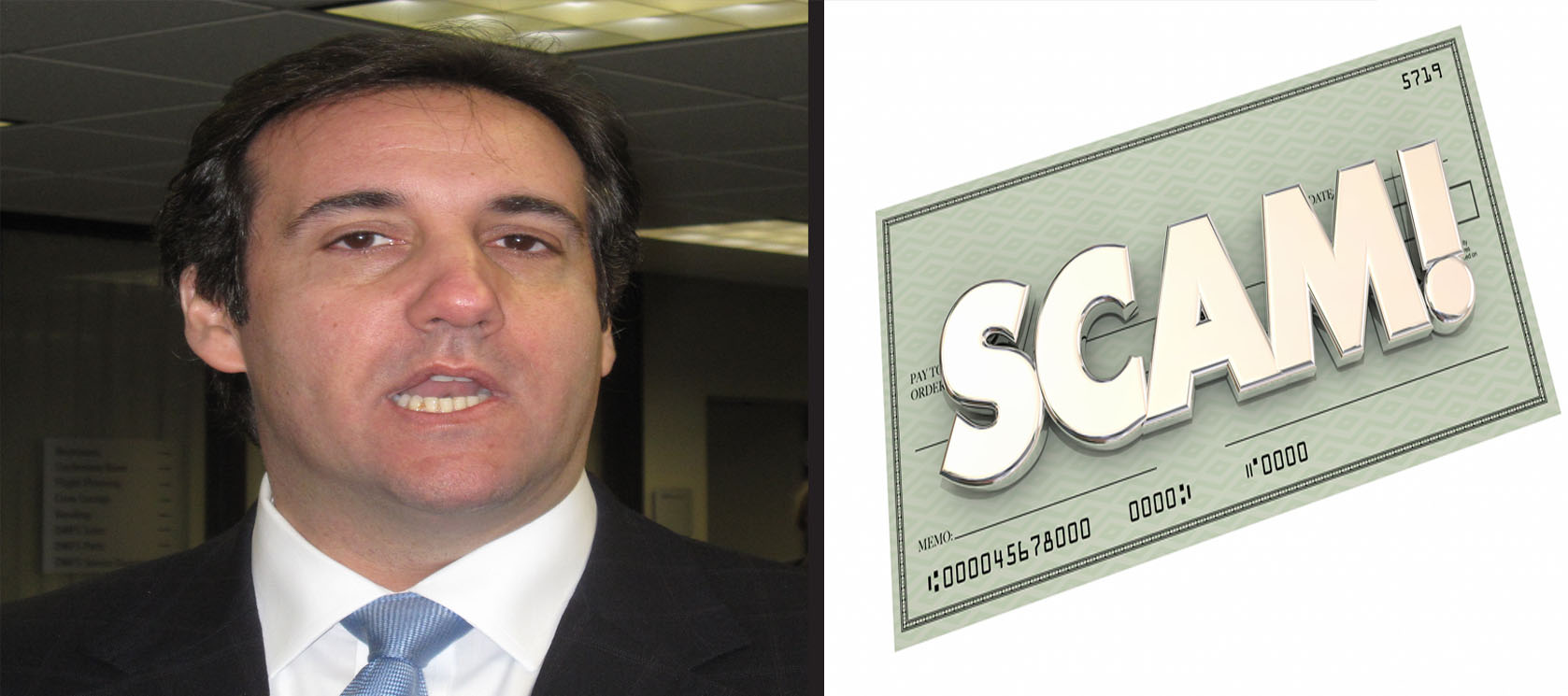 Cohen “Cheques” Trump  as Fraud Prevention Month Kicks Off in Canada :: ASAP Cheques - Save up to 50%