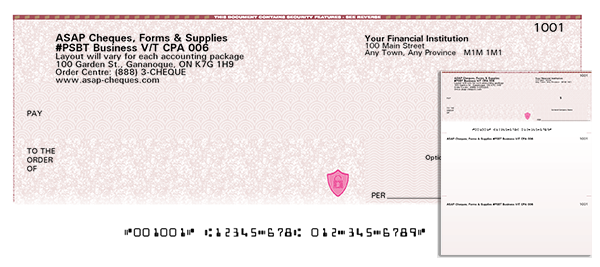 Business Voucher Computer Cheque (cheque on top) - Executive Security Design